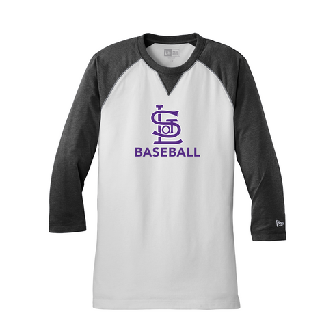 Sandlot Logo Sueded Cotton Blend 3/4-Sleeve Baseball Raglan Tee