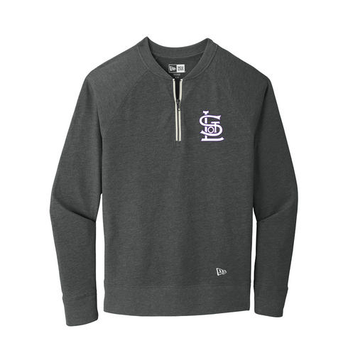 Sandlot Logo Sueded Cotton Blend 1/4-Zip Pullover